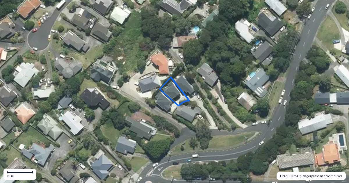 Property context map for 6B Archers Road, Glenfield, Auckland