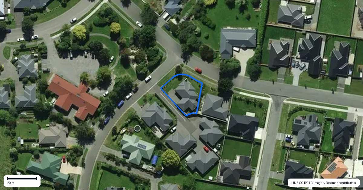 Property context map for 1A Clifford Place, Amberley