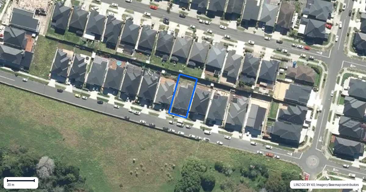 Property context map for 20 Ngaki Street, Flat Bush, Auckland