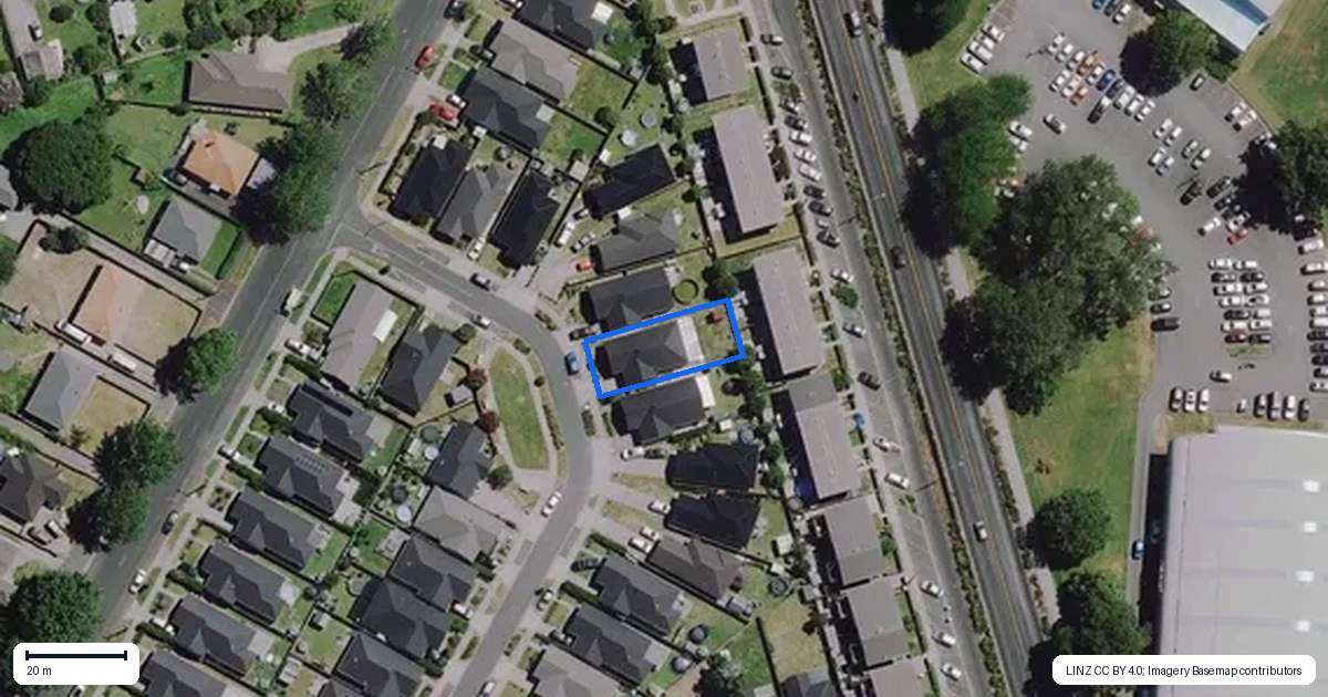 Property context map for 20 Te Kaarearea Avenue, Hamilton East, Hamilton