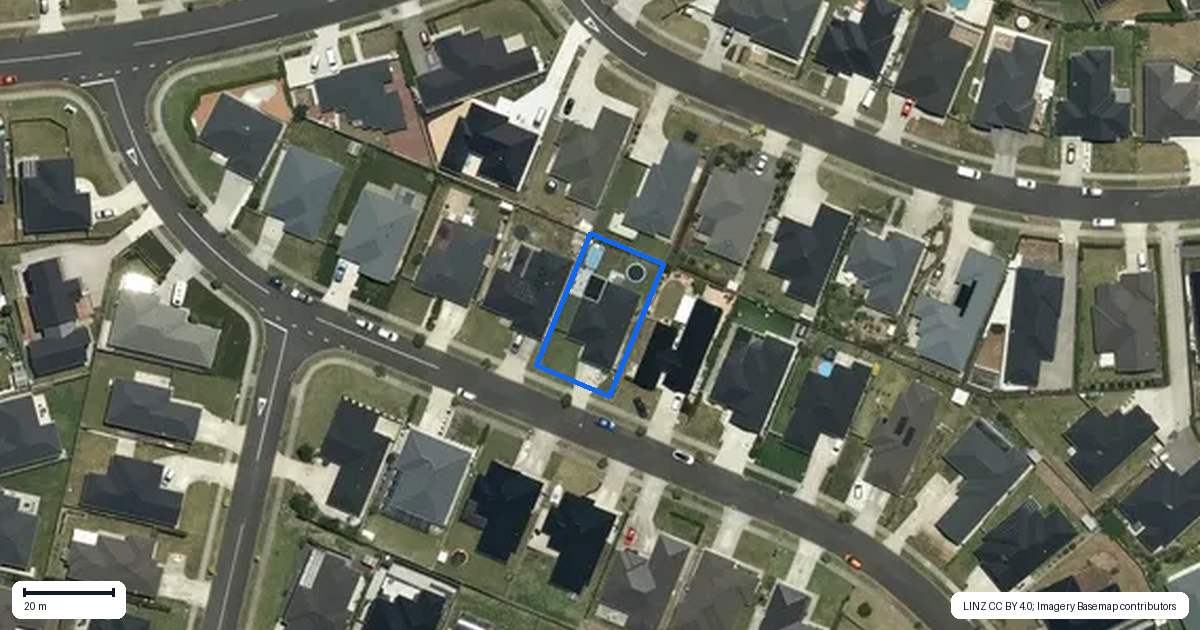 Property context map for 18 Herbert Oldham Road, Pokeno