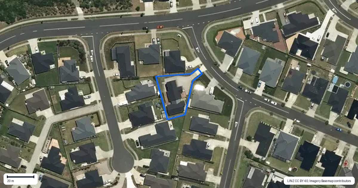 Property context map for 21 Herbert Oldham Road, Pokeno