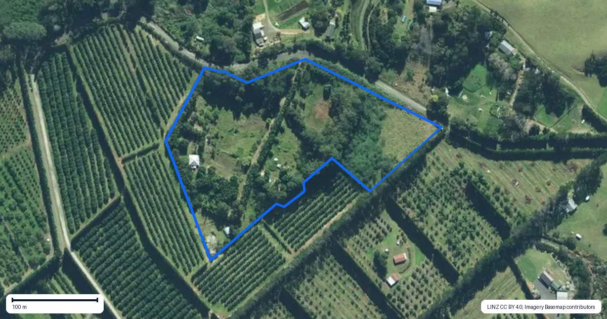 Property context map for 63 Burnage Road, Pukenui