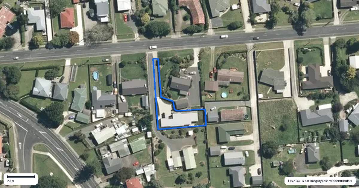 Property context map for 7B Herbert Street, Kihikihi, Te Awamutu