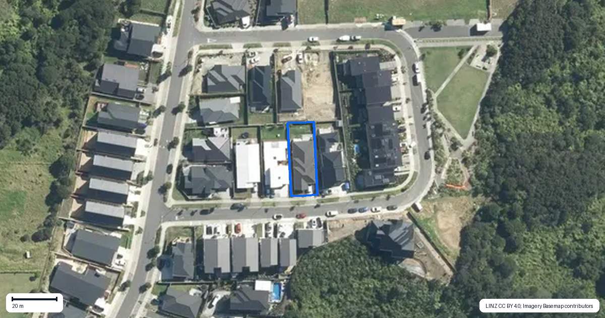 Property context map for 7 Ringi Lane, Orewa
