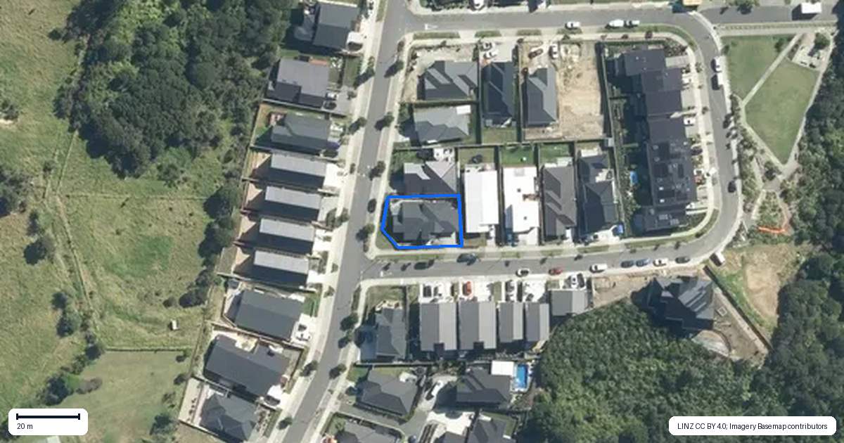 Property context map for 1 Ringi Lane, Orewa