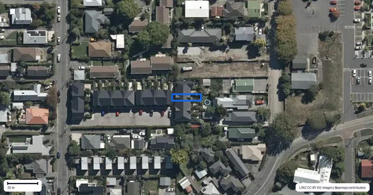 Property context map for 35 Bings Lane, Richmond, Christchurch