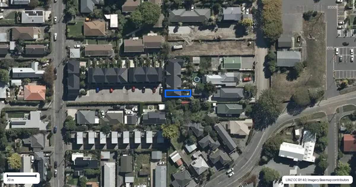 Property context map for 41 Bings Lane, Richmond, Christchurch