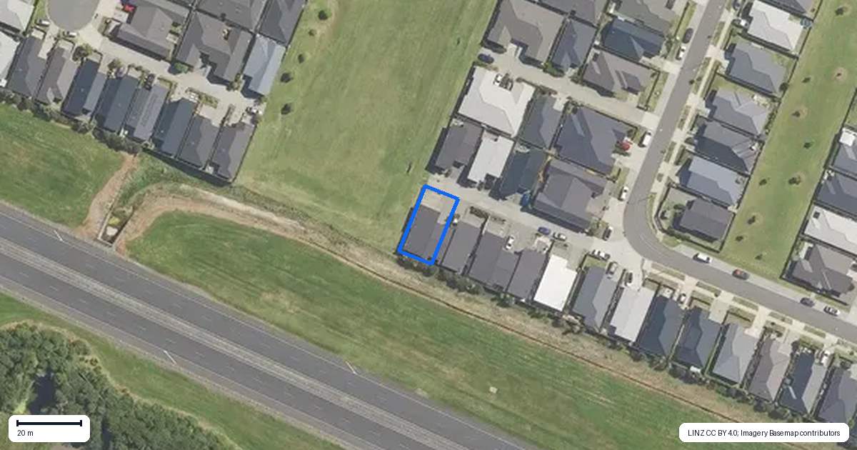 Property context map for 9 Manaia Place, Papamoa