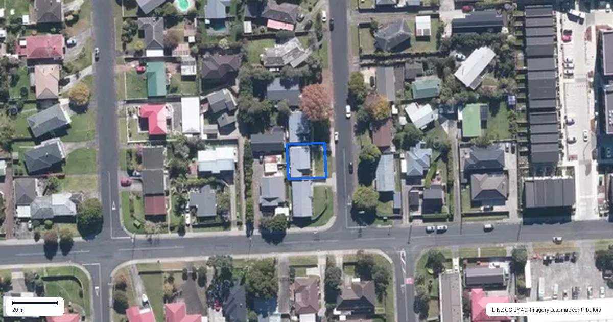 Property context map for 1B Glynnbrooke Street, Te Atatu South, Auckland