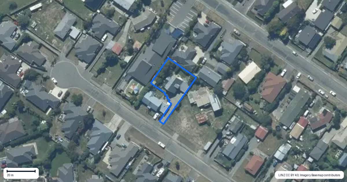 Property context map for 32 George Street, Rolleston