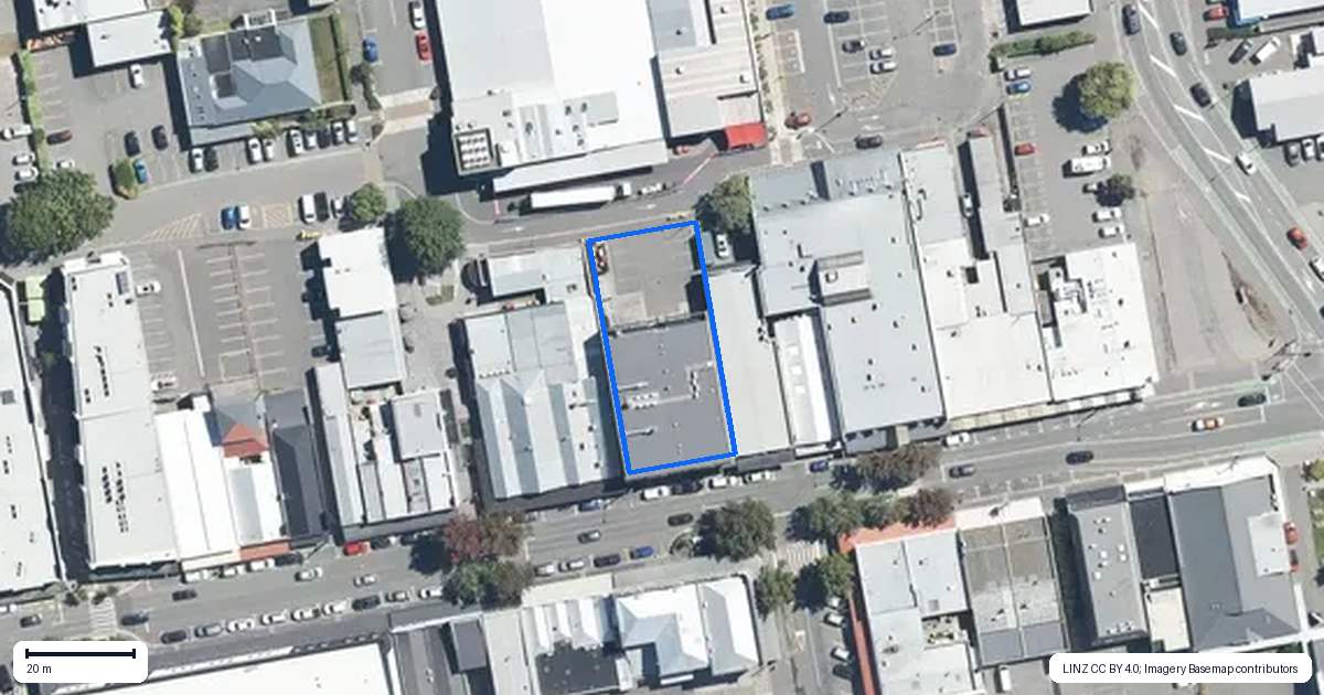 Property context map for 112 High Street, Rangiora