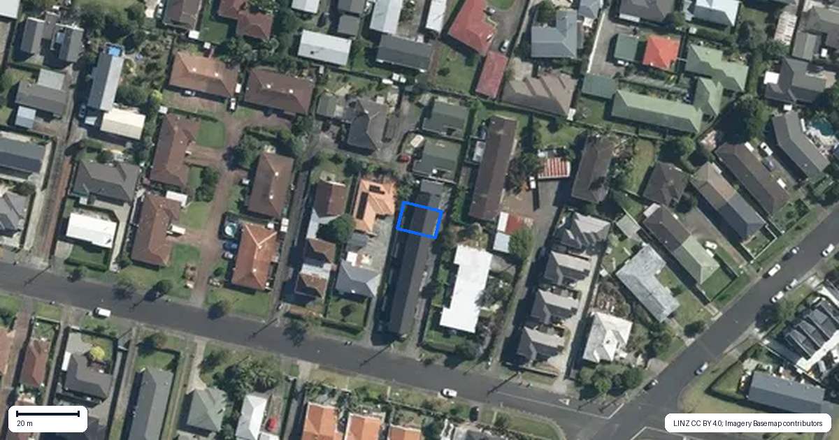 Property context map for 34E Allenby Road, Panmure, Auckland