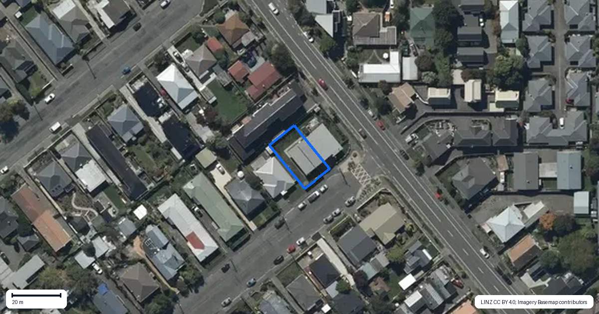 Property context map for 57 Dunn Street, Sydenham, Christchurch