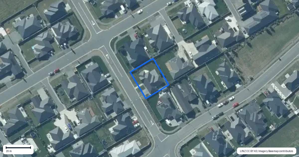 Property context map for 23 Lennon Drive, Rolleston