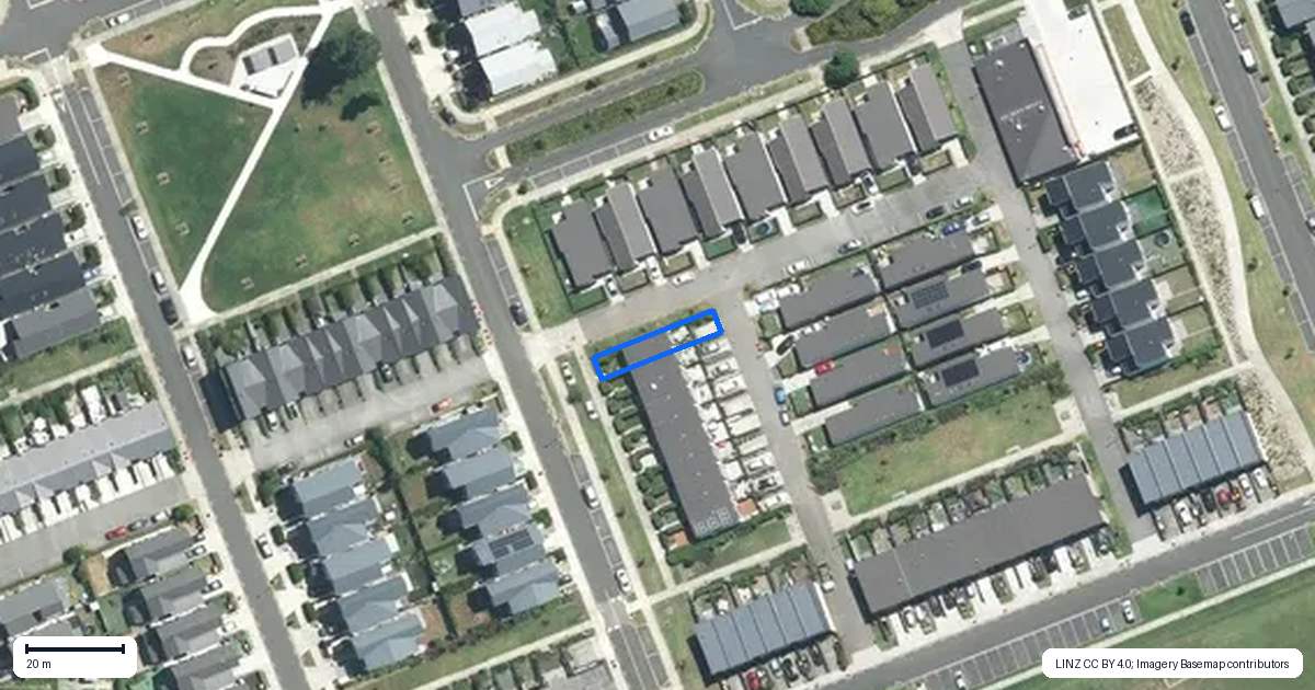 Property context map for 1 Beardmore Lane, Papakura
