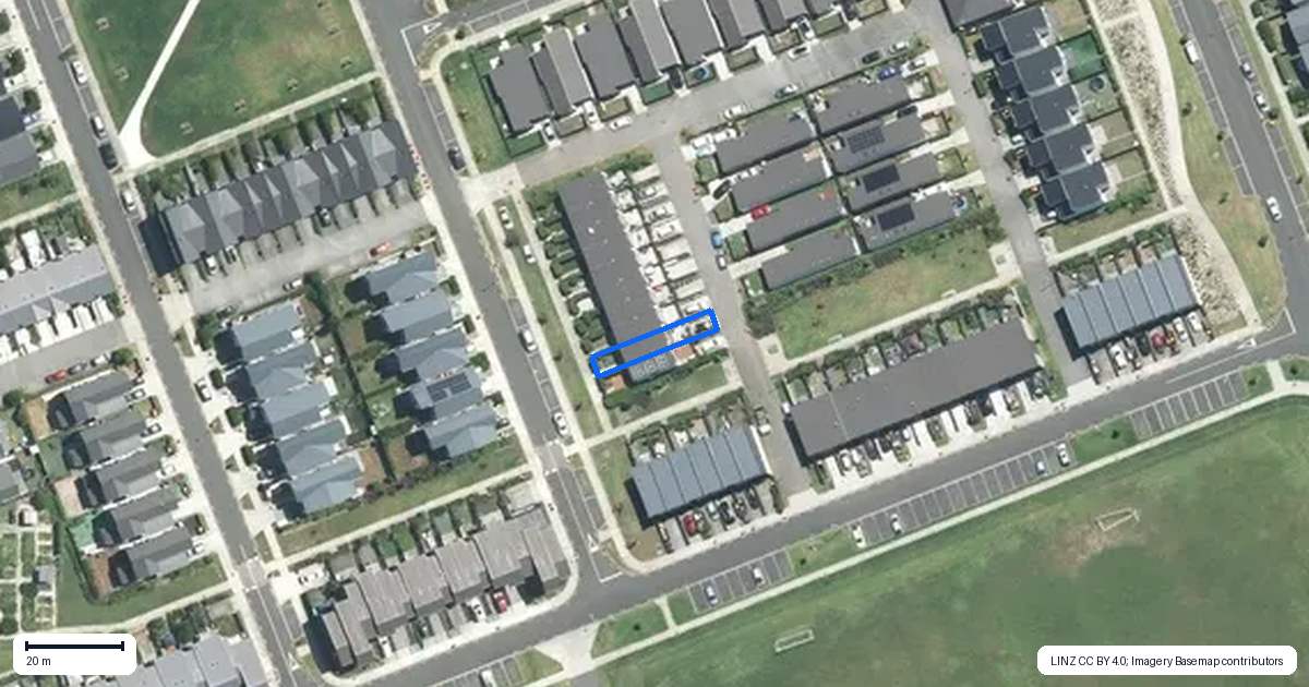 Property context map for 17 Beardmore Lane, Papakura