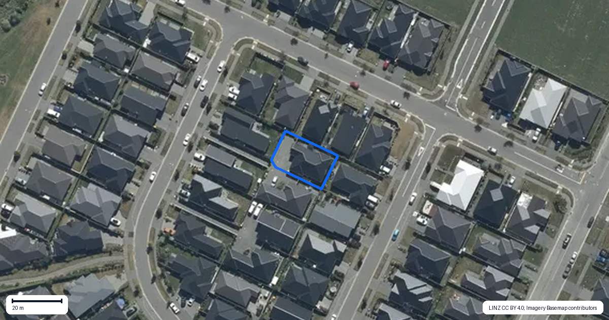 Property context map for 22 Perendale Street, Belfast, Christchurch