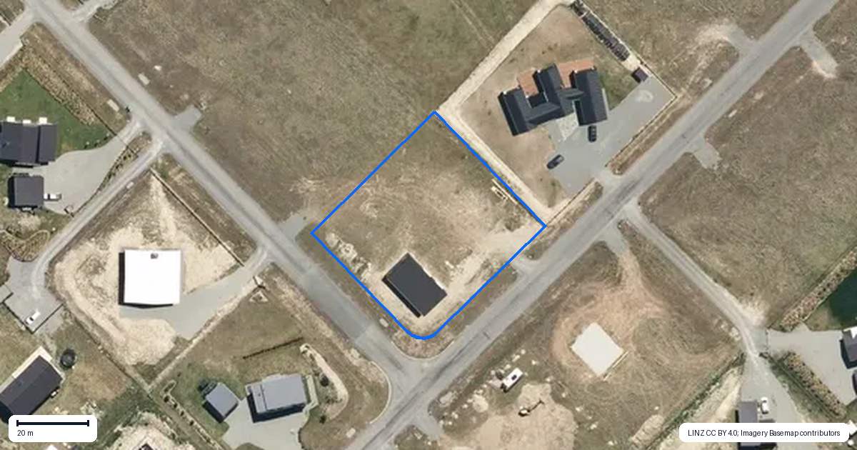 Property context map for 10 Peak Drive, Twizel