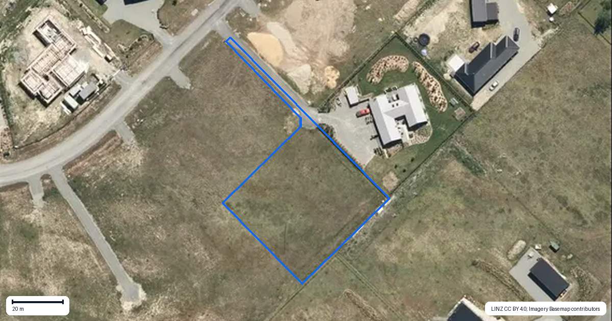 Property context map for 23 Peak Drive, Twizel