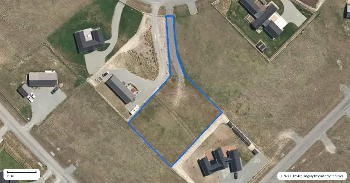 Property context map for 7 Tussock Crescent, Twizel