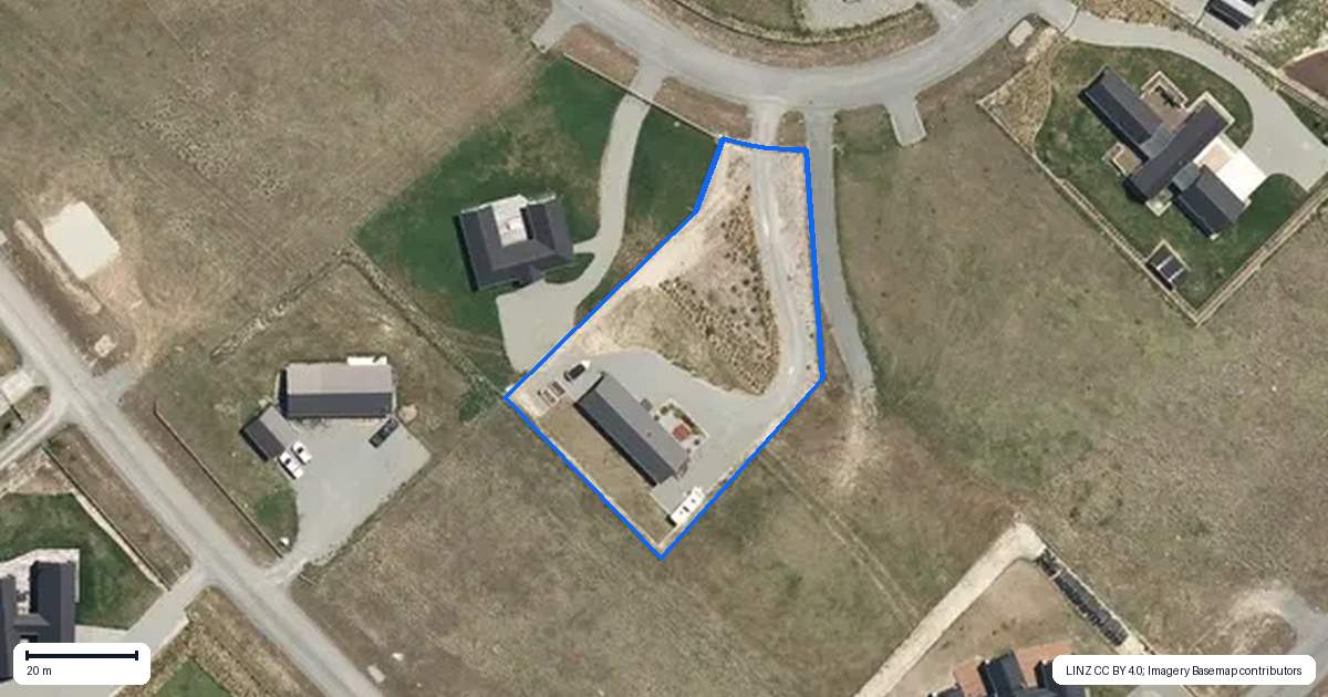 Property context map for 9 Tussock Crescent, Twizel