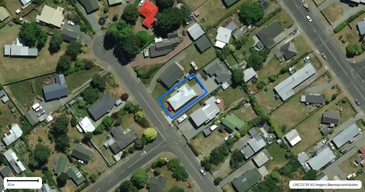 Property context map for 26A Gunn Street, Te Anau