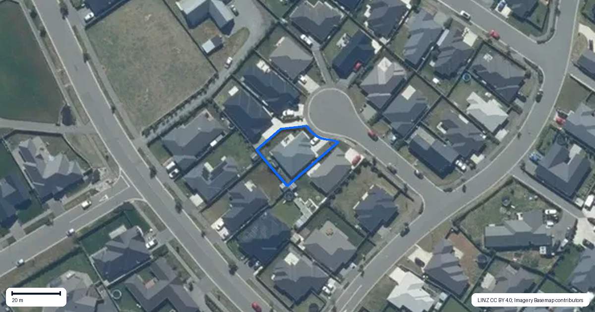 Property context map for 5 Micah Place, Rolleston