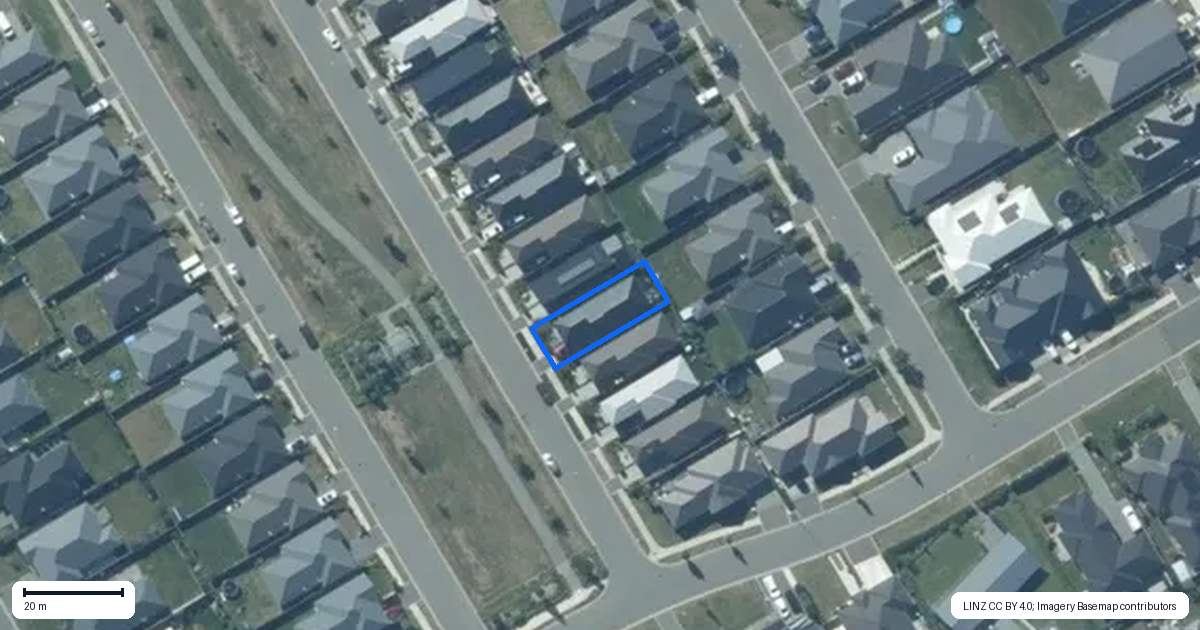Property context map for 23 Royal Way, Rolleston