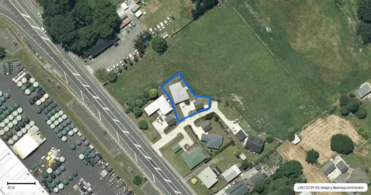 Property context map for 6181A Great South Road, Horotiu, Hamilton