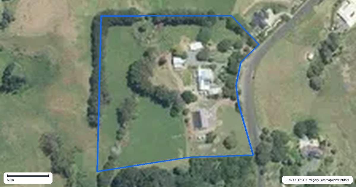 Property context map for 126 Kern Road, Ramarama, Drury