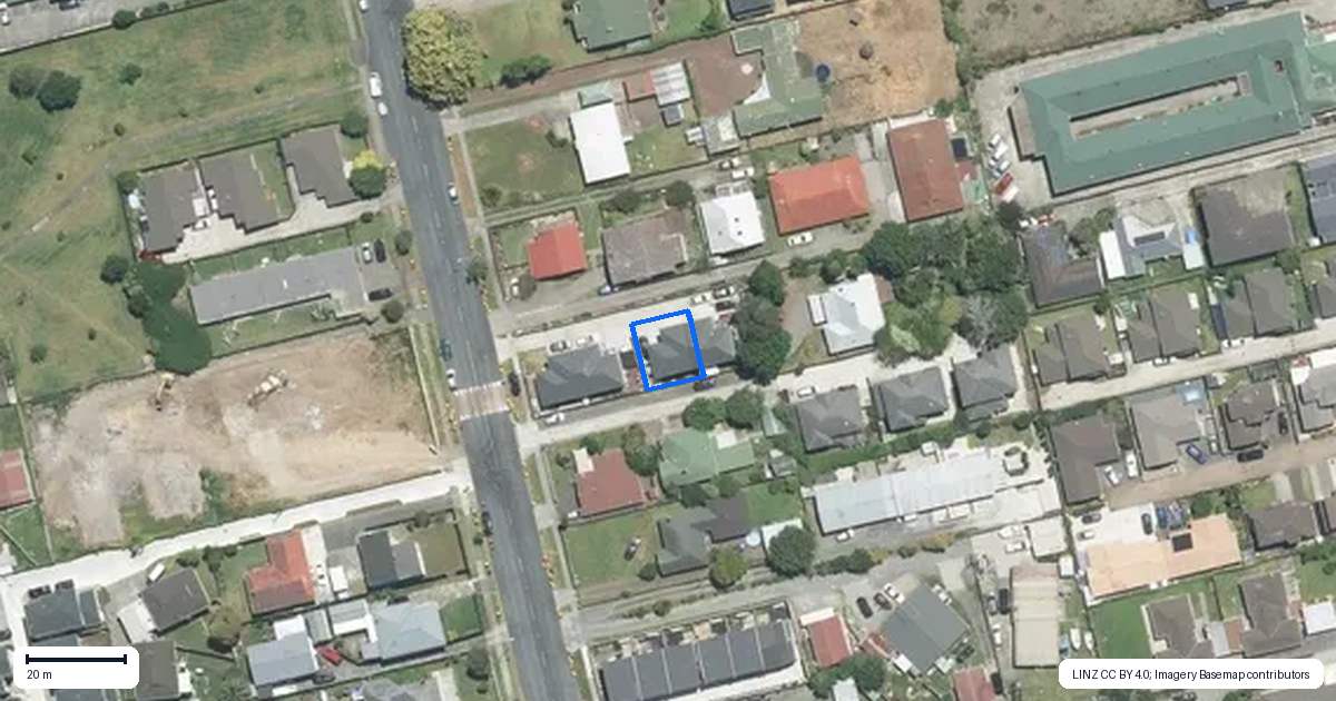 Property context map for 123C Maich Road, Manurewa, Auckland