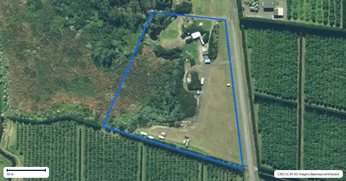 Property context map for 161 Heath Road, Waiharara, Awanui