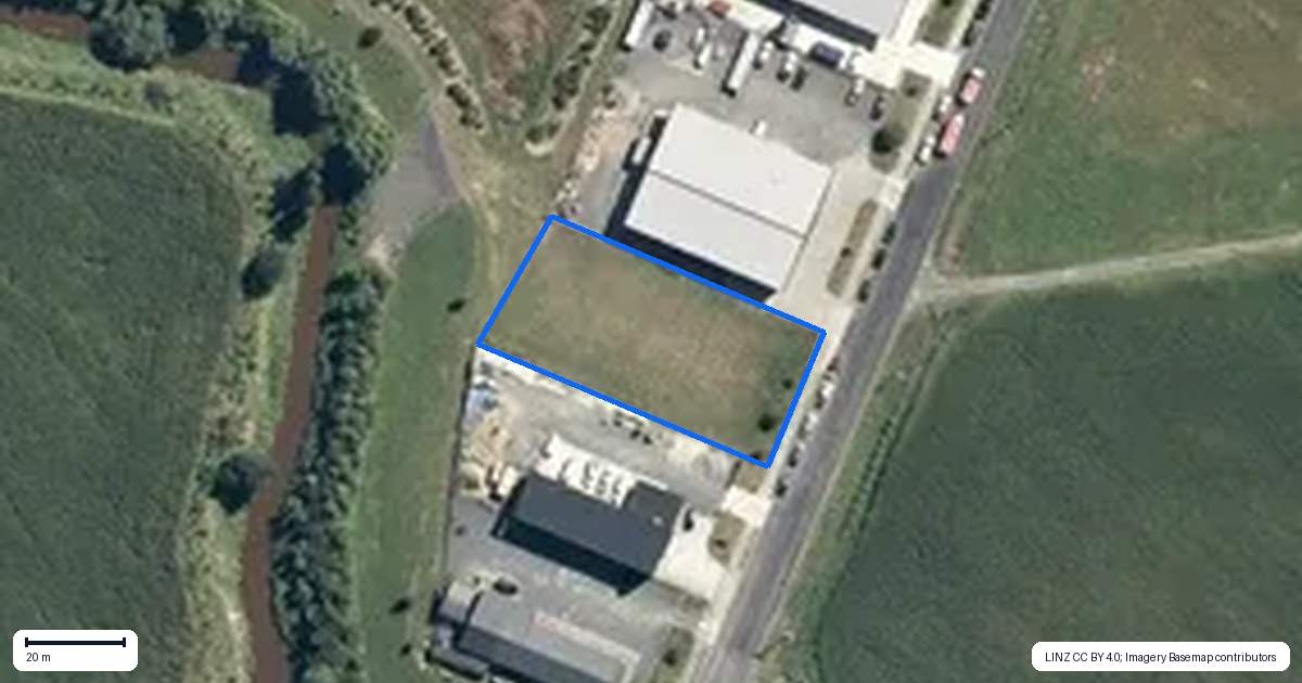Property context map for 807 Bond Road, Te Awamutu