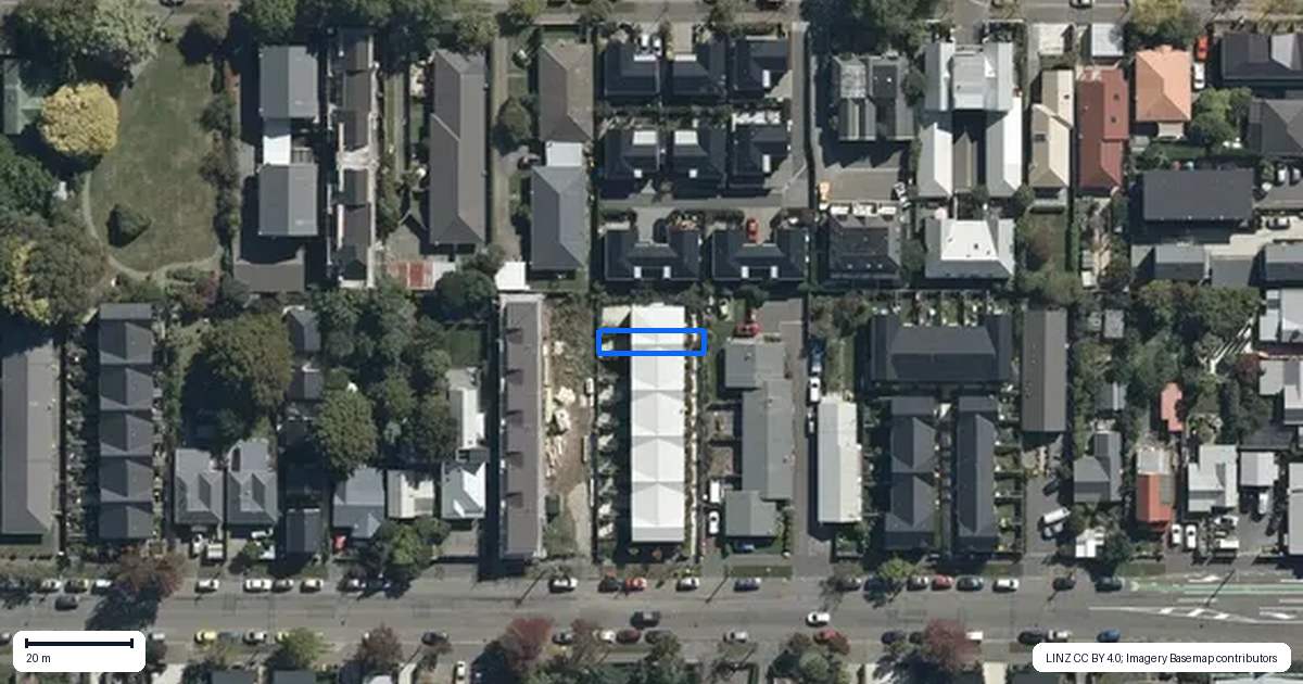 Property context map for 9/295 Armagh Street, Christchurch Central, Christchurch