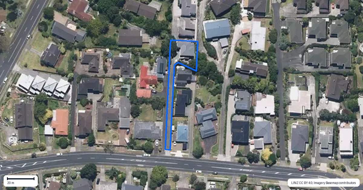 Property context map for 40A Gills Road, Bucklands Beach, Auckland
