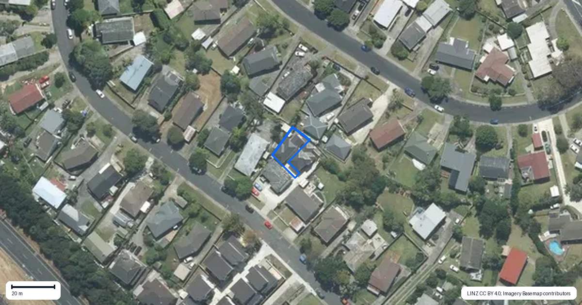 Property context map for 33B Cockayne Crescent, Sunnynook, Auckland