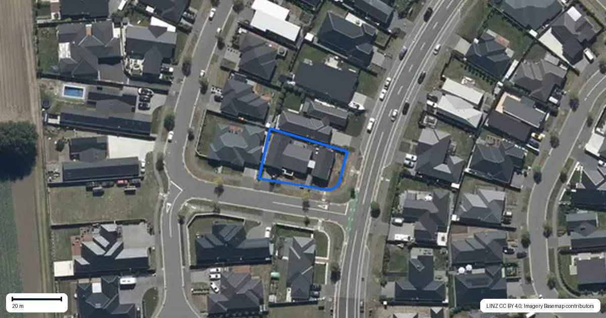Property context map for 3 Denny Street, Marshland, Christchurch