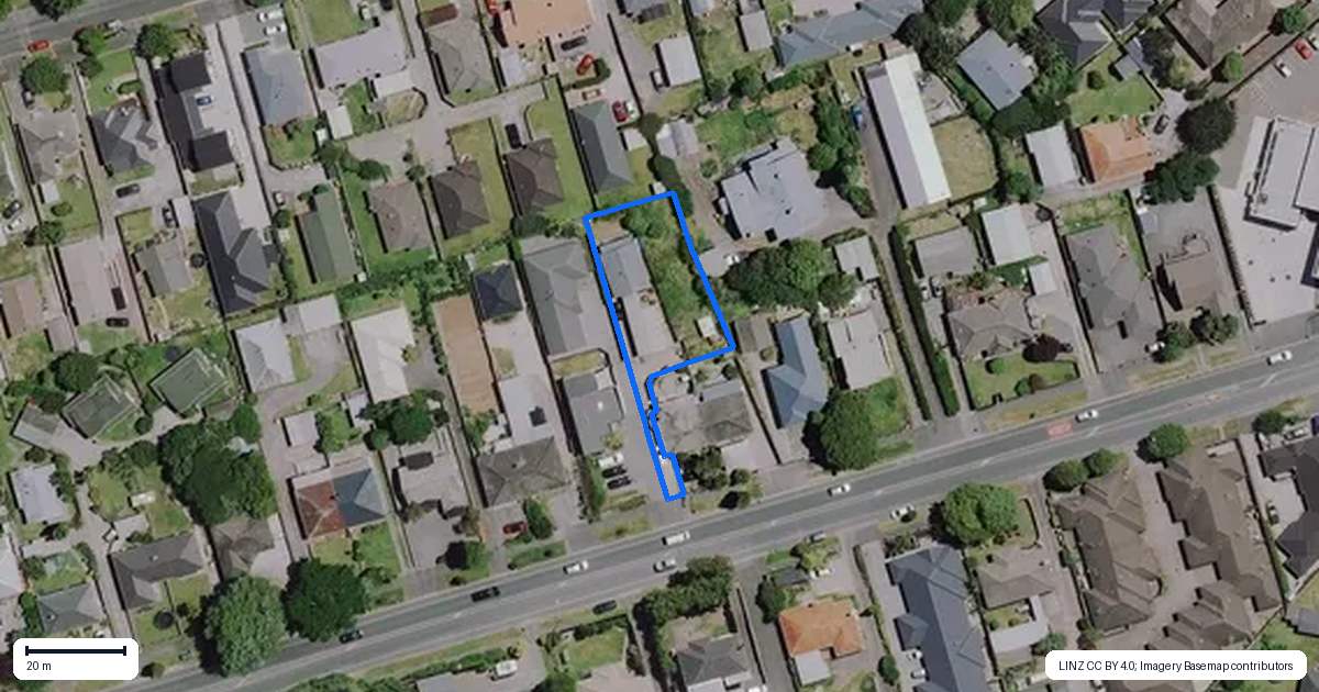 Property context map for 129A Boundary Road, Claudelands, Hamilton