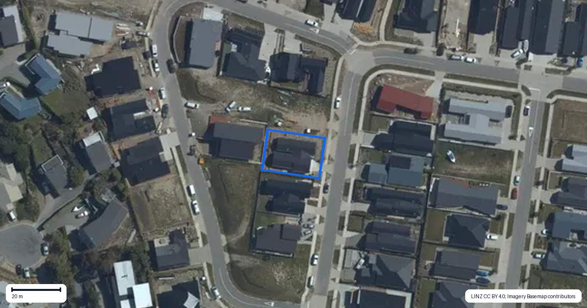 Property context map for 55 Farrant Drive, Wanaka
