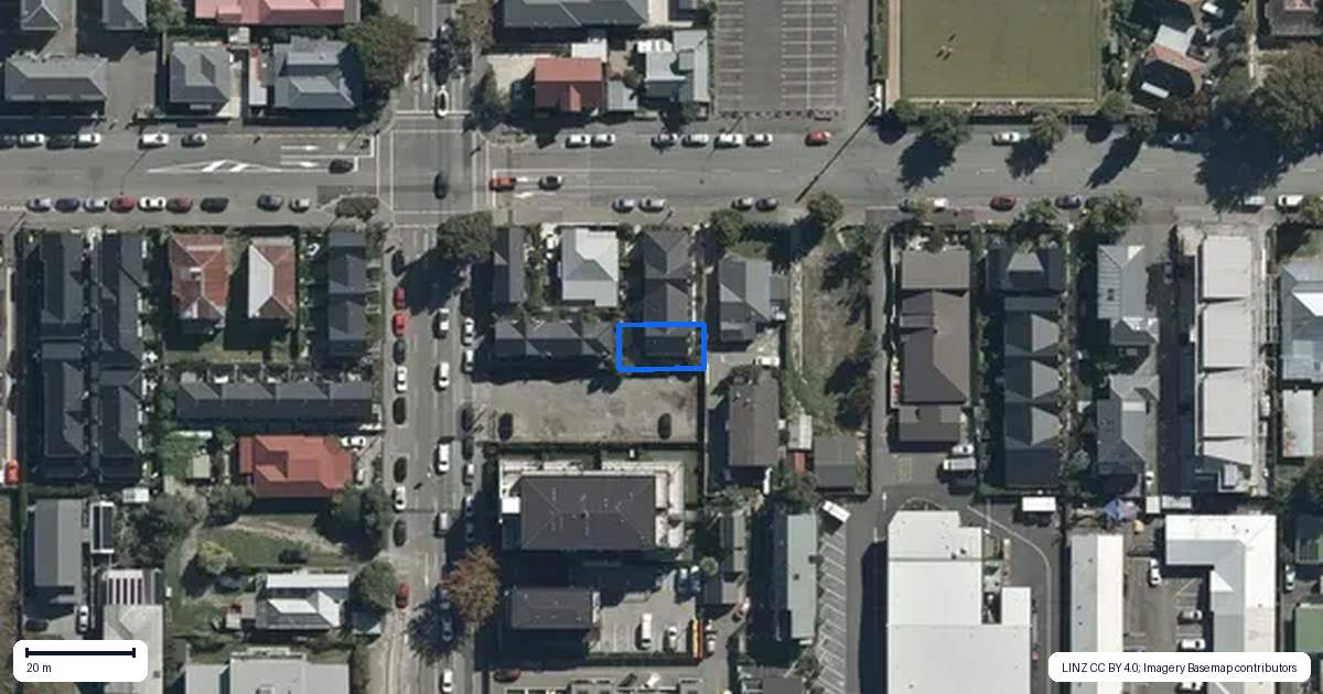 Property context map for 4/216 Worcester Street, Christchurch Central, Christchurch