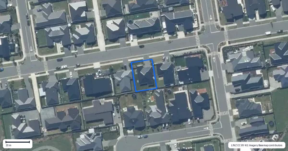 Property context map for 67 Te Raki Drive, Lincoln