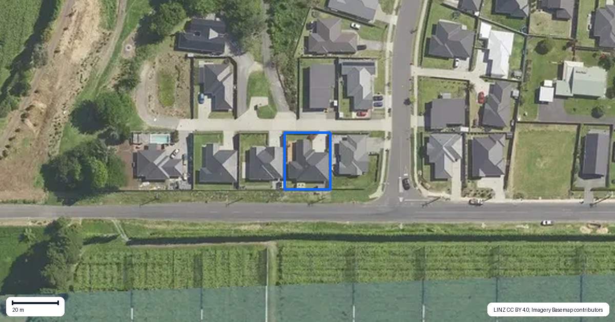 Property context map for 3 Ara O Ngaupari, Te Puke