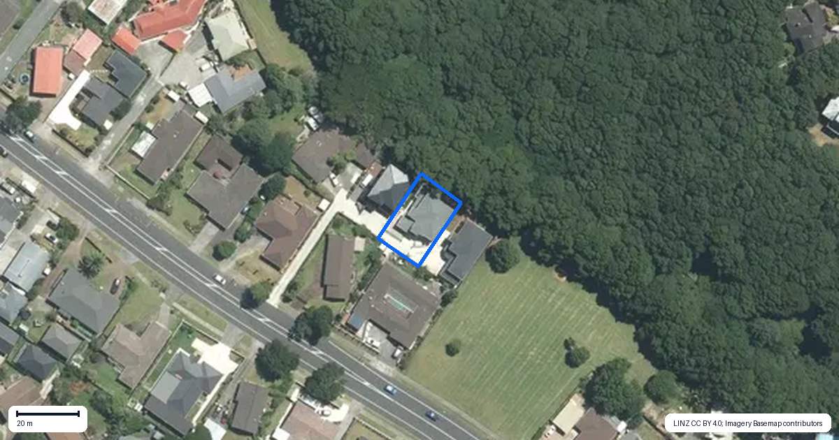 Property context map for 114B Everglade Drive, Totara Heights, Auckland