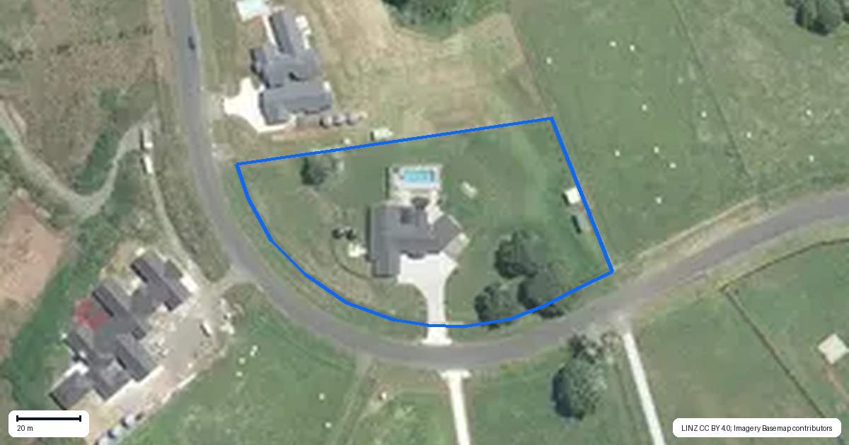 Property context map for 75 Waimanu Awa Road, Runciman, Drury