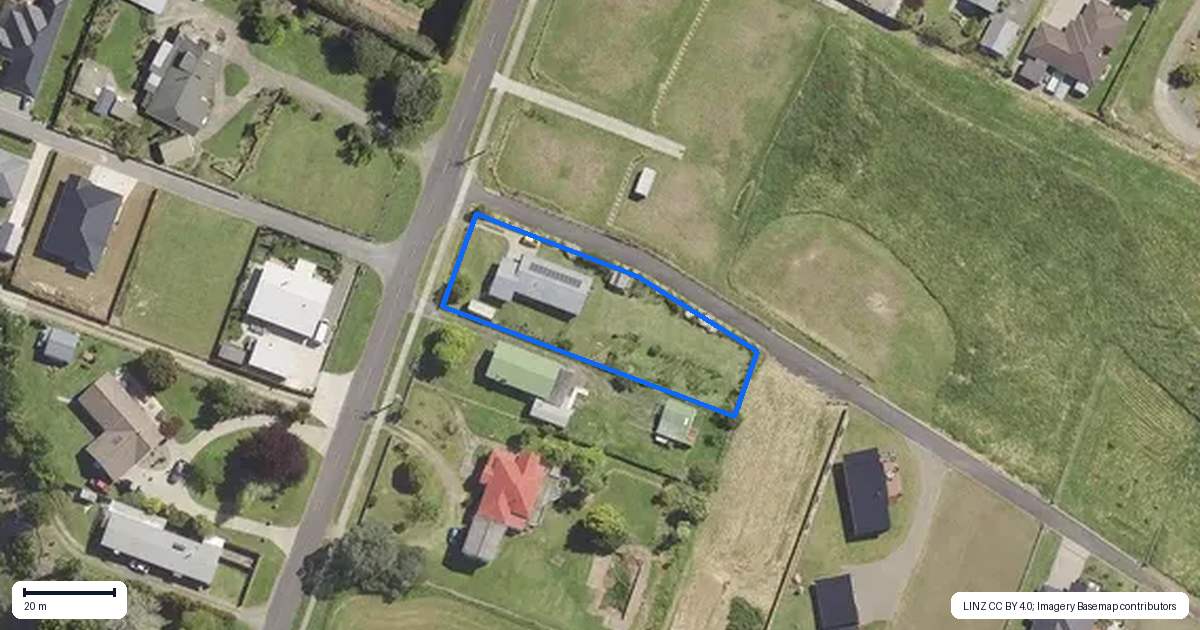 Property context map for 103 Hukutaia Road, Opotiki