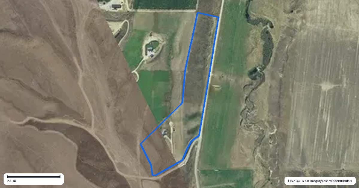 Property context map for 22 Stones Road, Waikerikeri, Alexandra