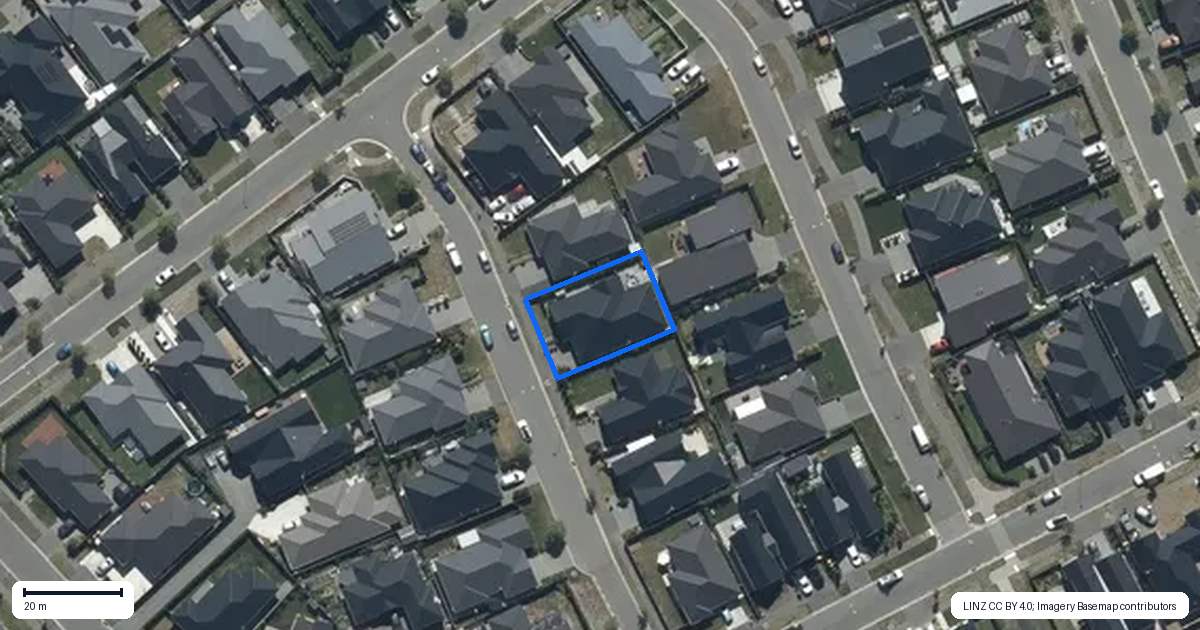 Property context map for 5 Pierce Street, Marshland, Christchurch