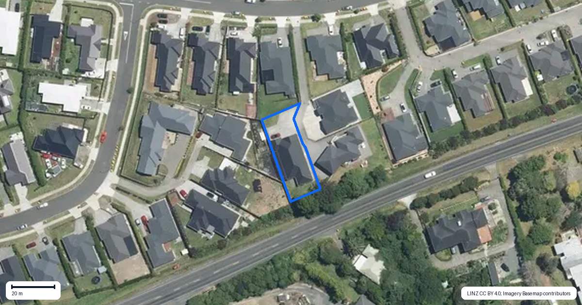 Property context map for 55A Twin Parks Rise, Papakura