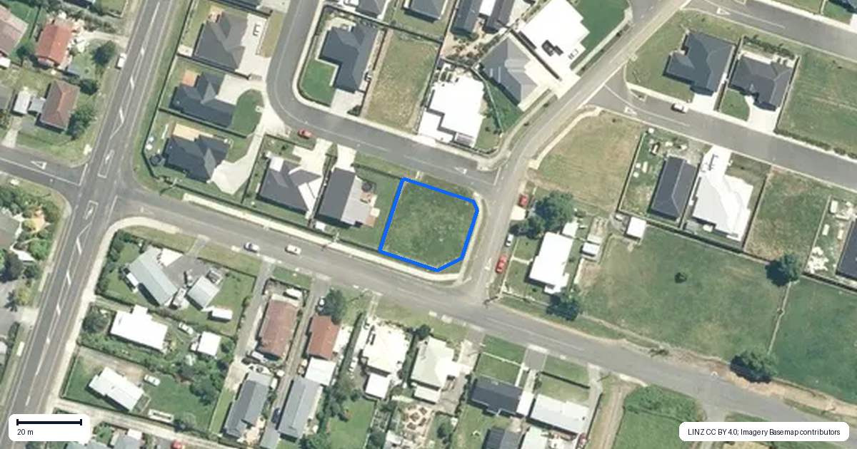 Property context map for 1 Oranmore Crescent, Paeroa